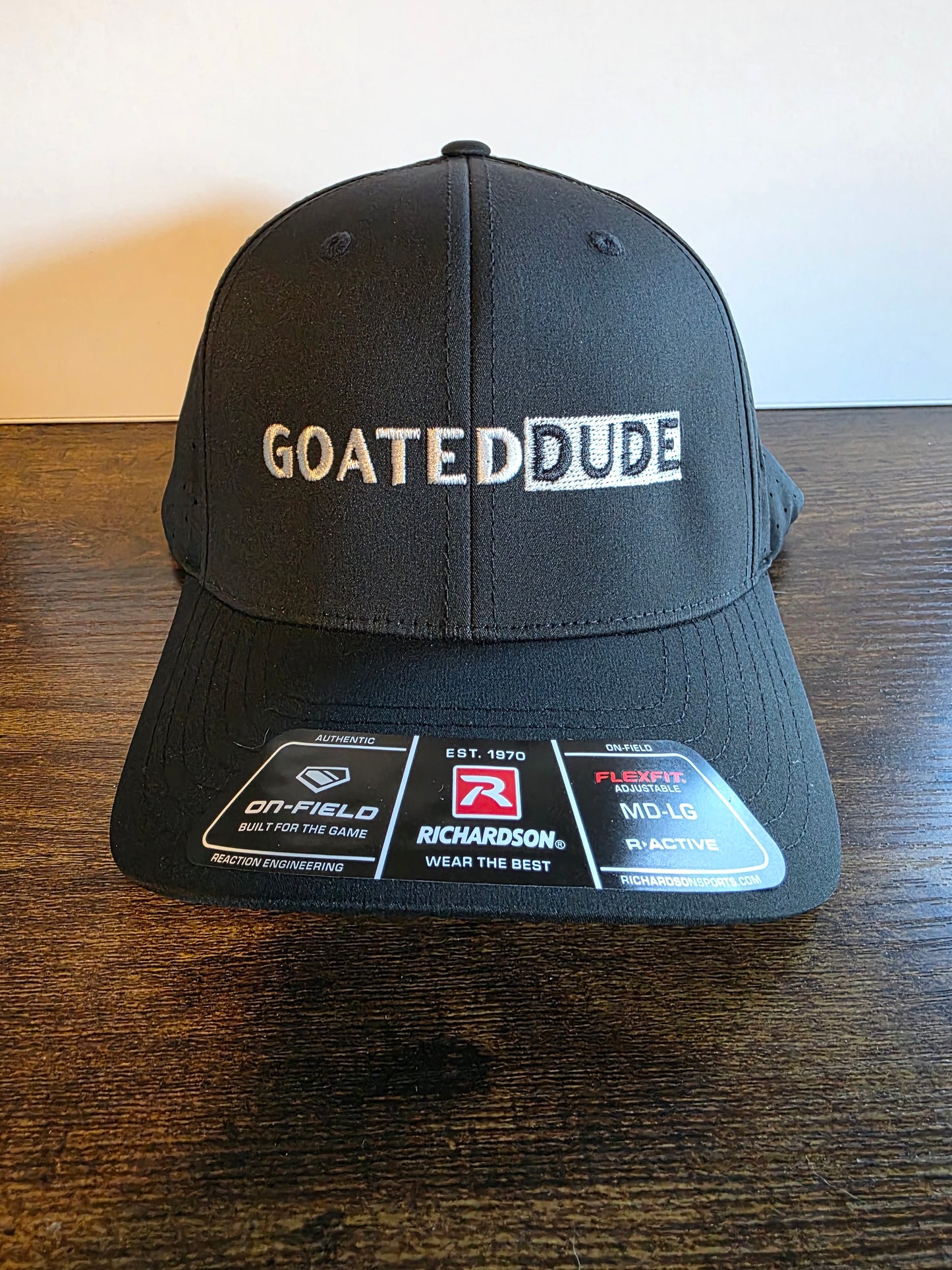 GOATEDDUDE Performance Black Snapback Hat