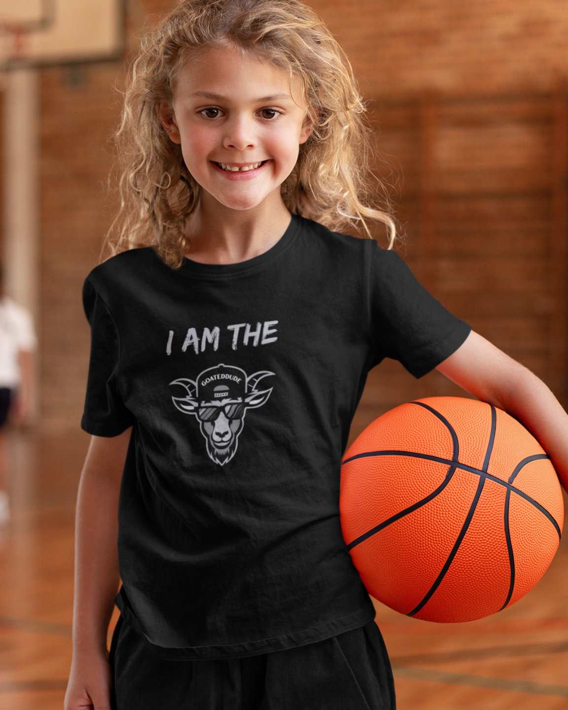 GOATEDDUDE - I am the GOAT - Youth Tee - Black - cotton/poly - GOATEDDUDE LLC