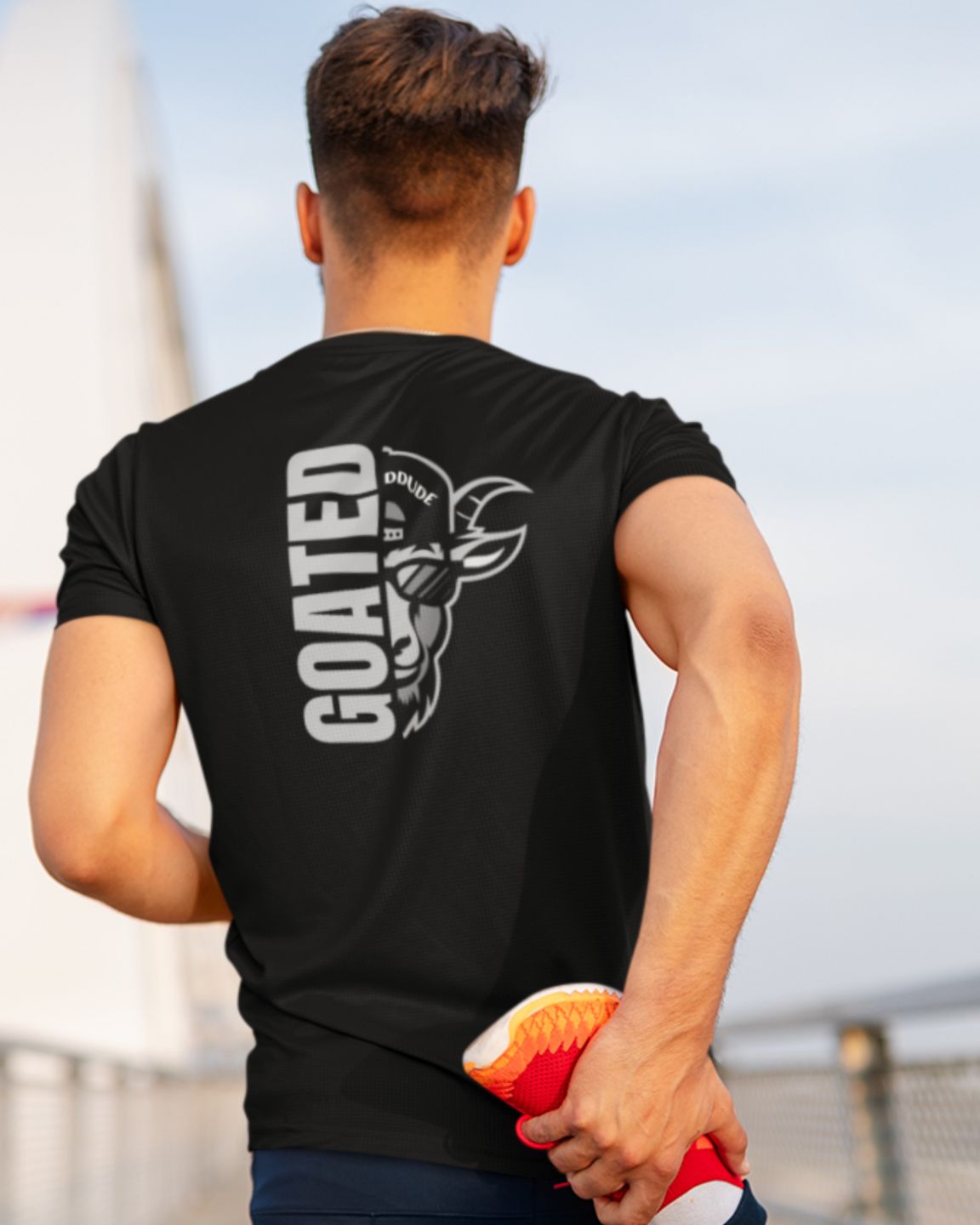 GOATEDDUDE - IDENTITY - Adult Motivational Tee - Black - cotton/poly - GOATEDDUDE LLC