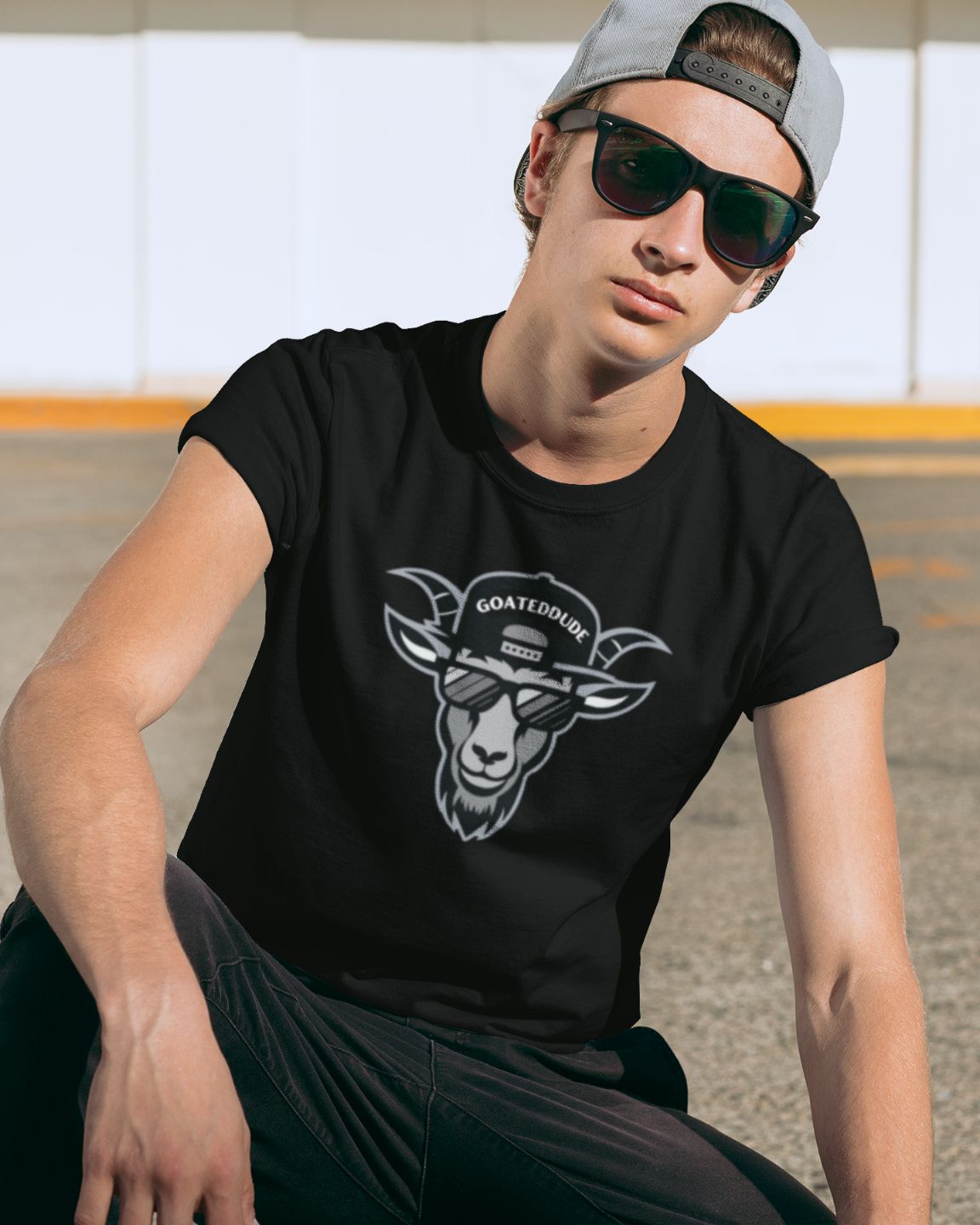 GOATEDDUDE - The OG - Adult Motivational Tee - Black - cotton/poly - GOATEDDUDE LLC
