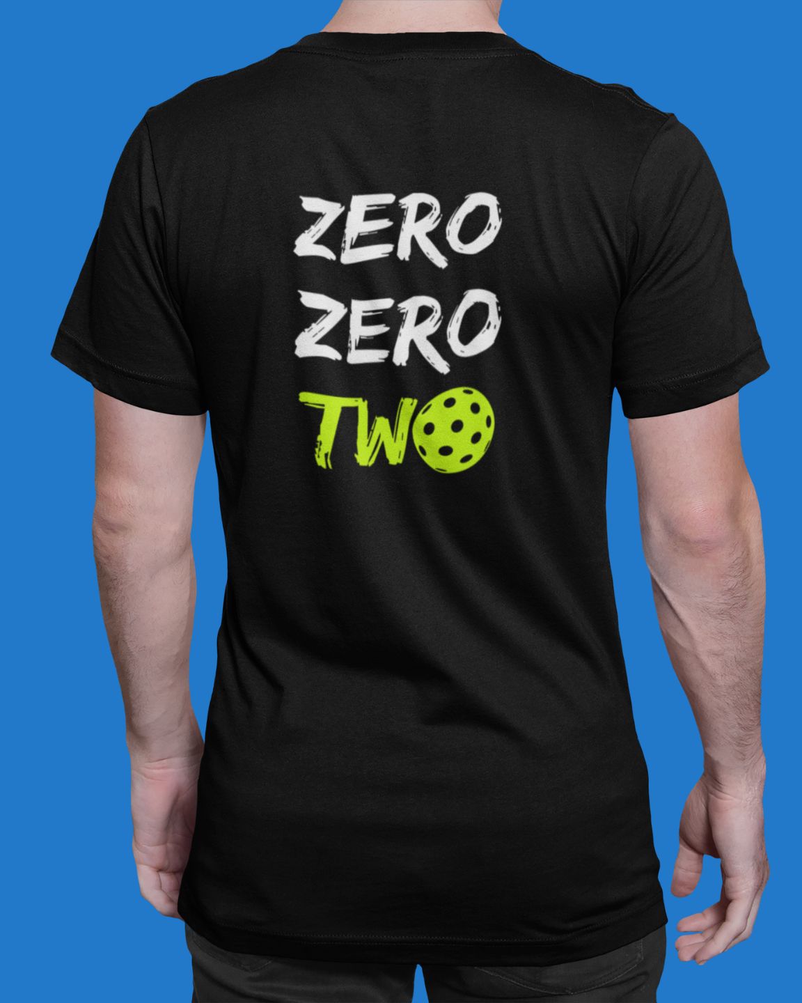 GOATEDDUDE - ZERO-ZERO-TWO - Adult Pickleball - Black - cotton/poly - GOATEDDUDE LLC
