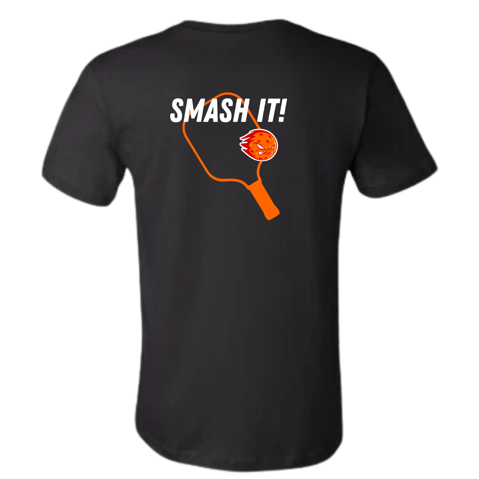 GOATEDDUDE - SMASH IT Pickleball - Adult Tee - Black - cotton/poly - GOATEDDUDE LLC