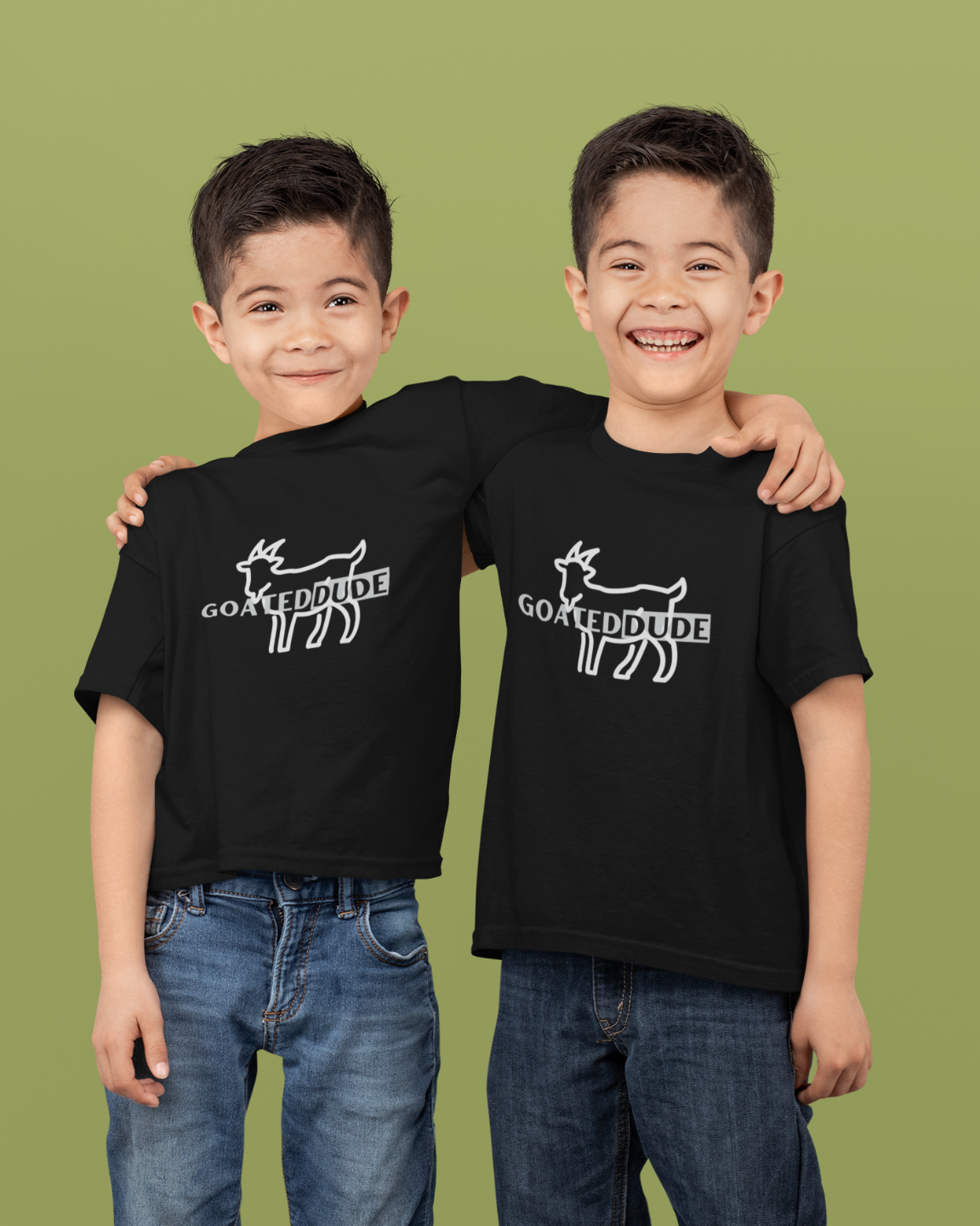 GOATEDDUDE - ICON - Youth graphic Tee - Black - cotton/poly - GOATEDDUDE LLC