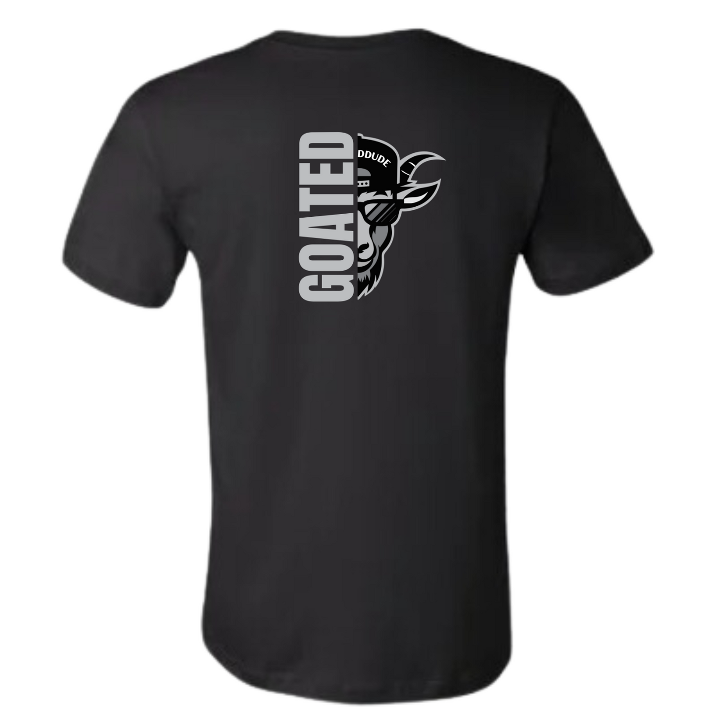 GOATEDDUDE - IDENTITY - Adult Motivational Tee - Black - cotton/poly - GOATEDDUDE LLC