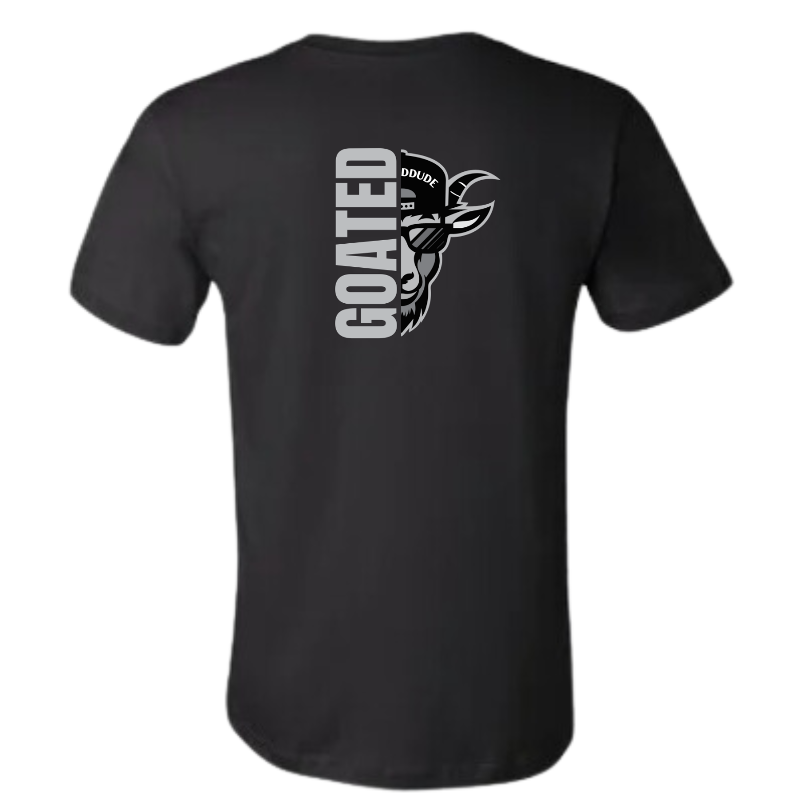 GOATEDDUDE - IDENTITY - Adult Motivational Tee - Black - cotton/poly - GOATEDDUDE LLC