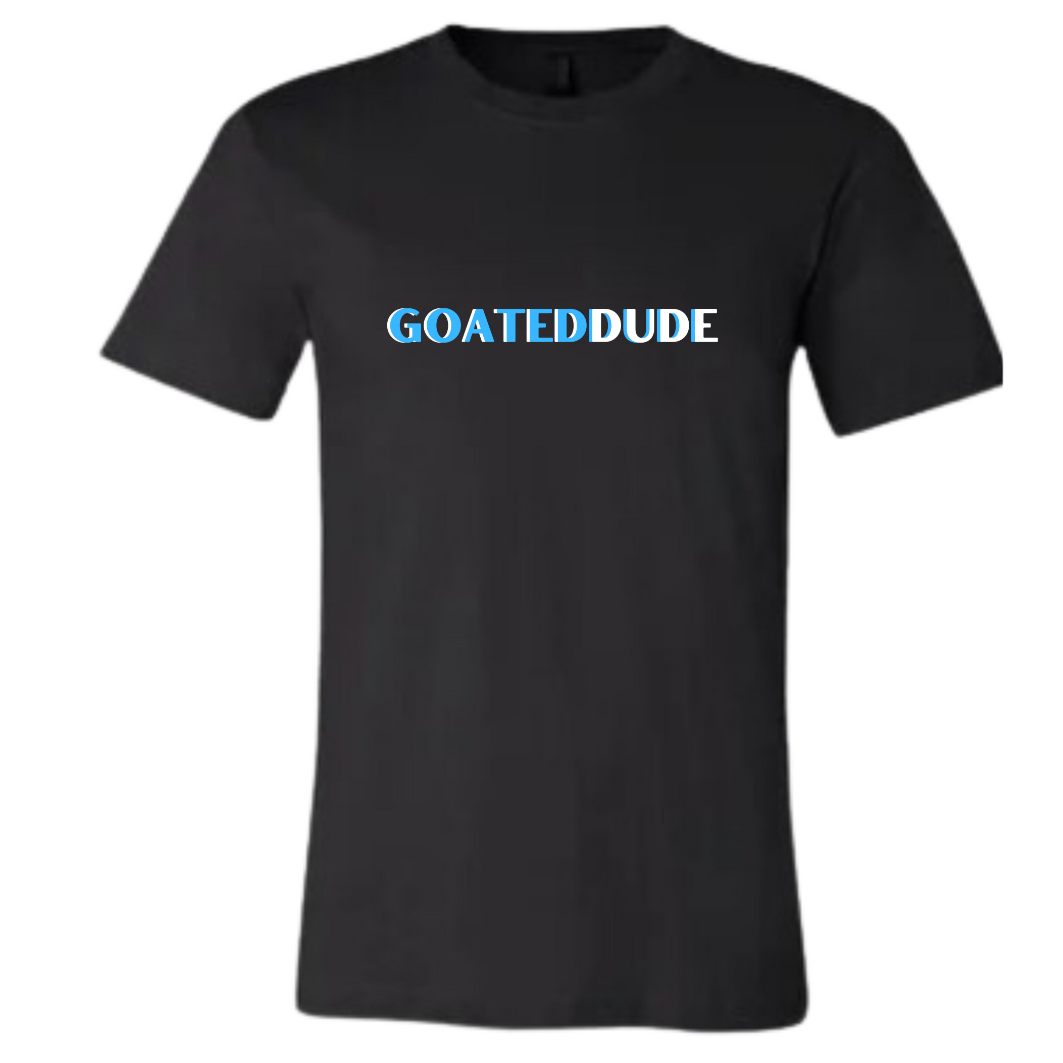 GOATEDDUDE Black Adult FOOTBALL SPINE Tee - GOATEDDUDE LLC