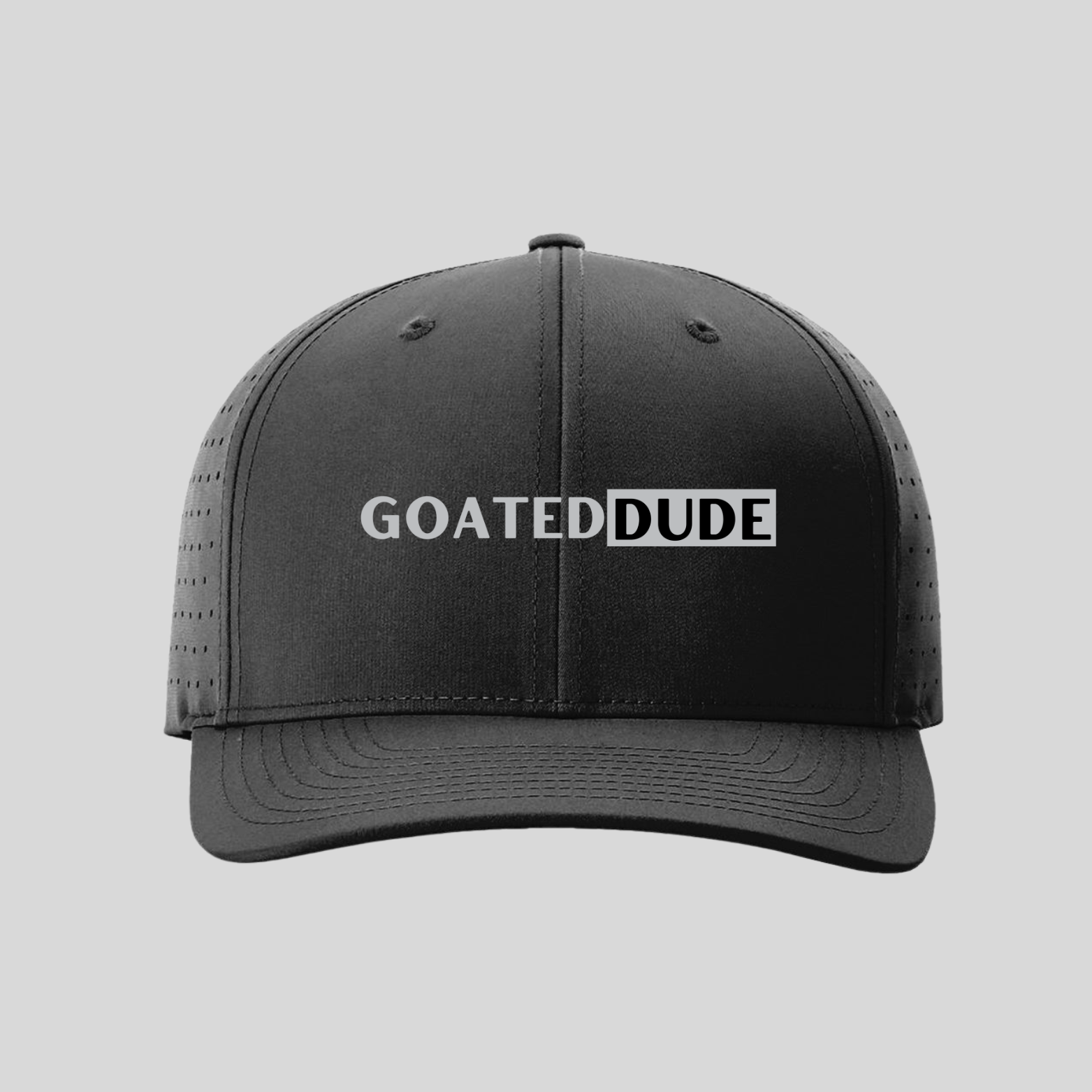 GOATEDDUDE Performance Black Snapback Hat - GOATEDDUDE LLC