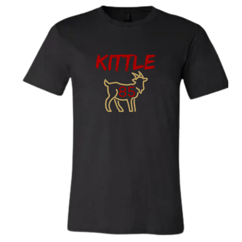 GOATEDDUDE - KITTLE GOAT- Youth Graphic Tee - Black - cotton/poly - GOATEDDUDE LLC