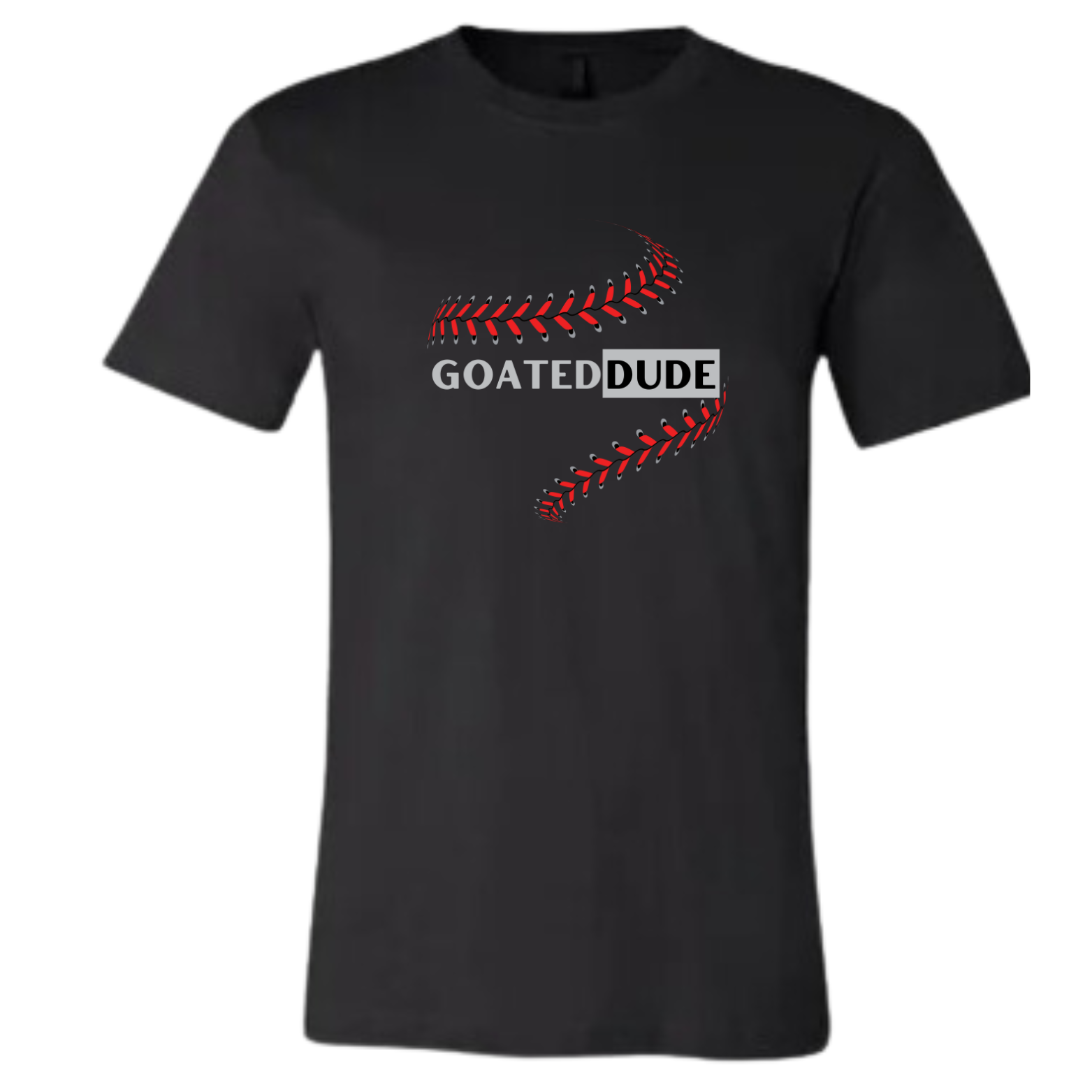 GOATEDDUDE - SEAMS Baseball - Youth Tee - Black - cotton/poly - GOATEDDUDE LLC