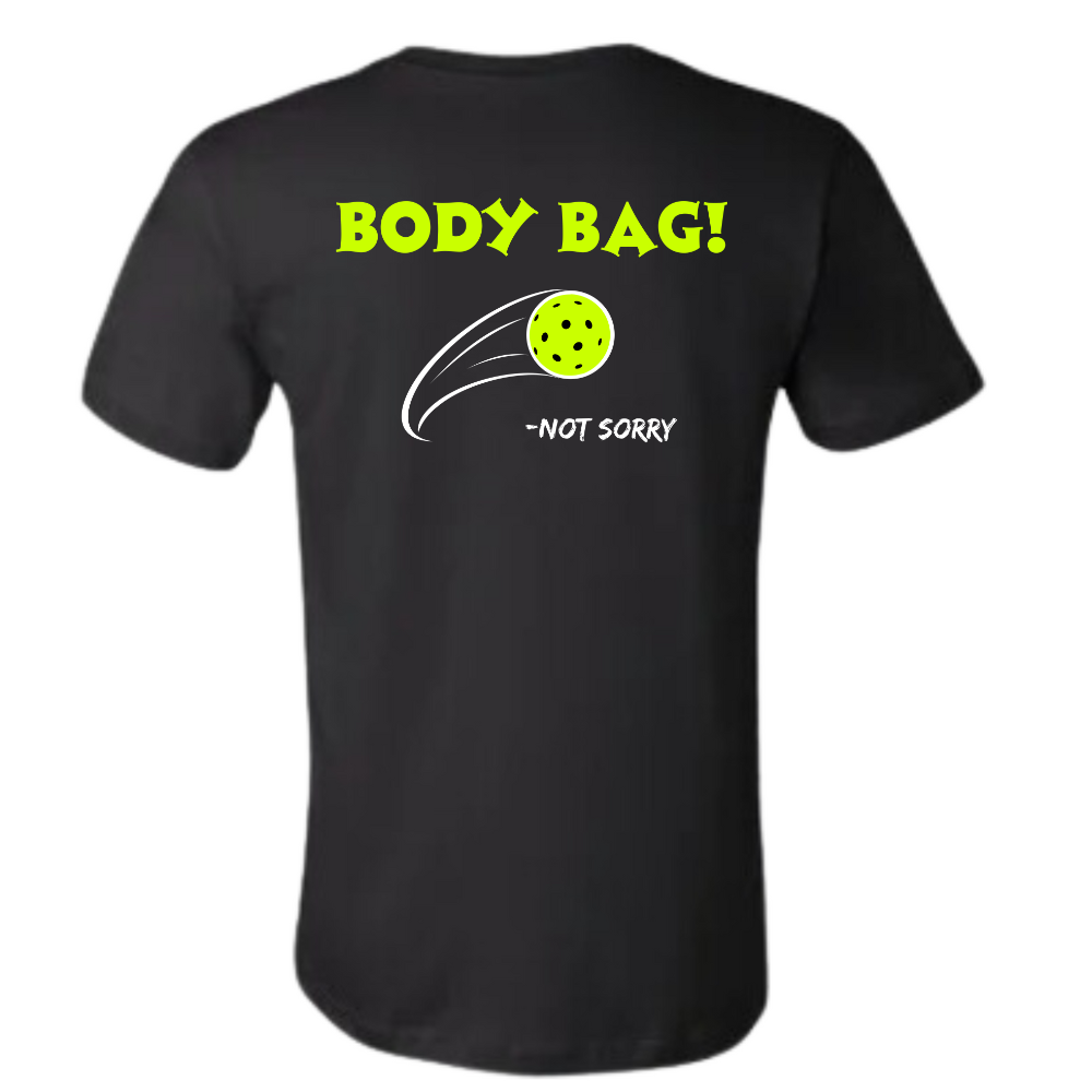 GOATEDDUDE - Body Bag - Adult Pickleball - Black - cotton/poly - GOATEDDUDE LLC