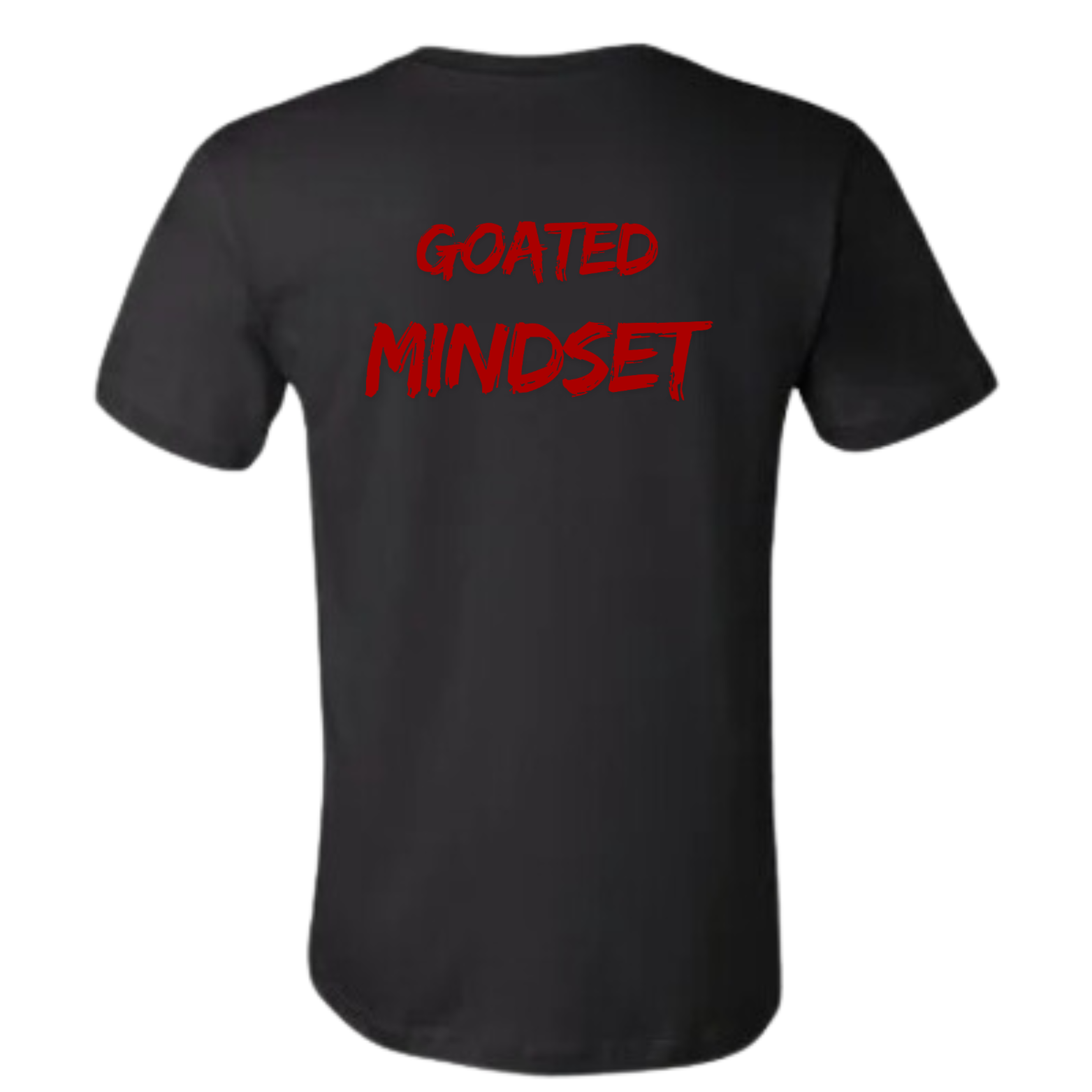 GOATEDDUDE - GOATED MINDSET - Adult Motivational Tee - Black - cotton/poly - GOATEDDUDE LLC