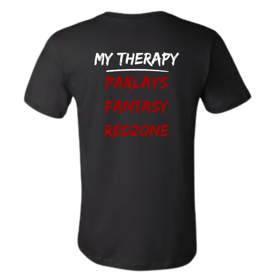 GOATEDDUDE Black Adult MY THERAPY Motivational Tee
