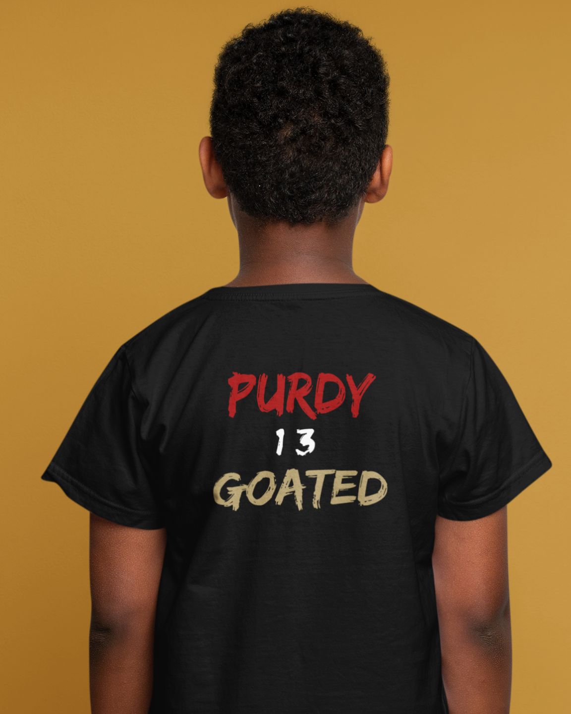 GOATEDDUDE - PURDY GOATED - Youth Graphic Tee - Black - cotton/poly - GOATEDDUDE LLC