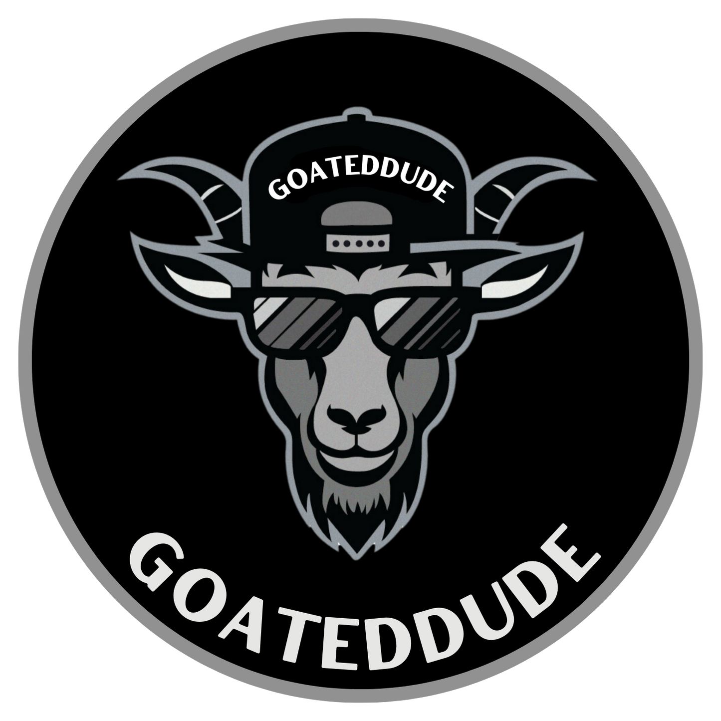 GOATEDDUDE - 5" EMBLEM decal - car/truck/suv