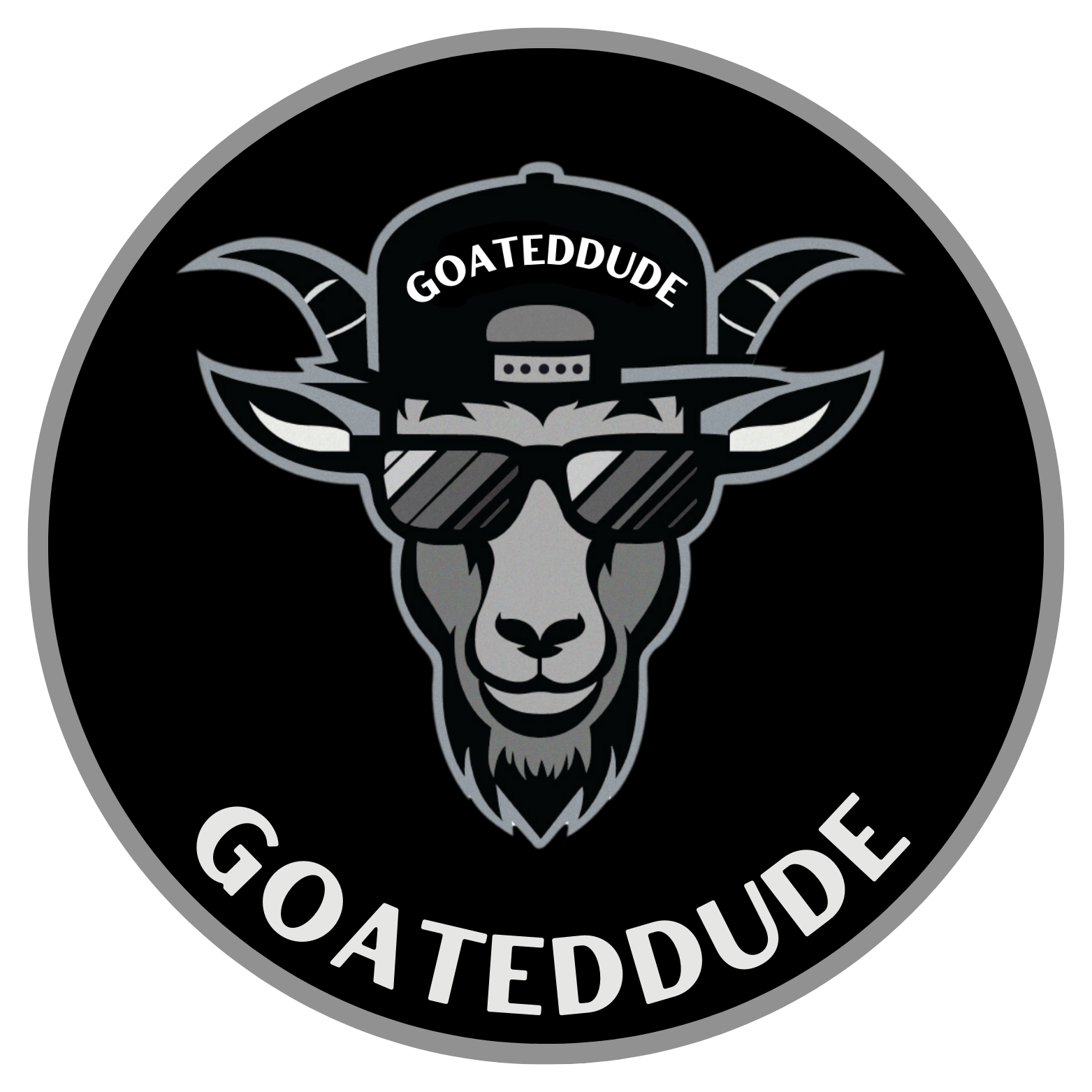 GOATEDDUDE - 5" EMBLEM decal - car/truck/suv - GOATEDDUDE LLC