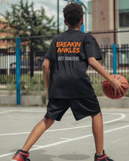 GOATEDDUDE - Breakin Ankles - Youth Tee - Black - cotton/poly