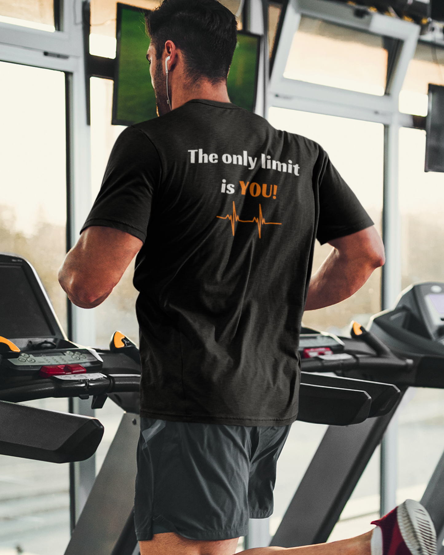 GOATEDDUDE Black Adult ONLY LIMIT IS YOU Motivational Tee